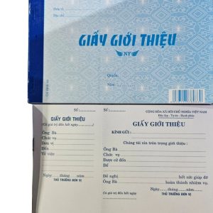 Giấy giới thiệu (52 tờ)