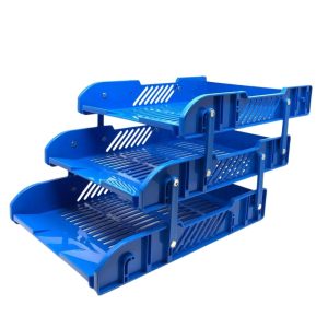 Kệ lưới nhựa 3 tầng trụ/ trượt