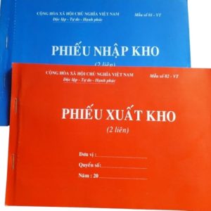 Phiếu nhập- xuất kho 2 liên A5